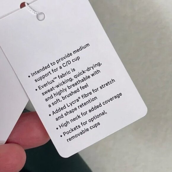 Lululemon Long-Line Bra Smoked Spruce Size 4 NWT - Picture 8 of 11